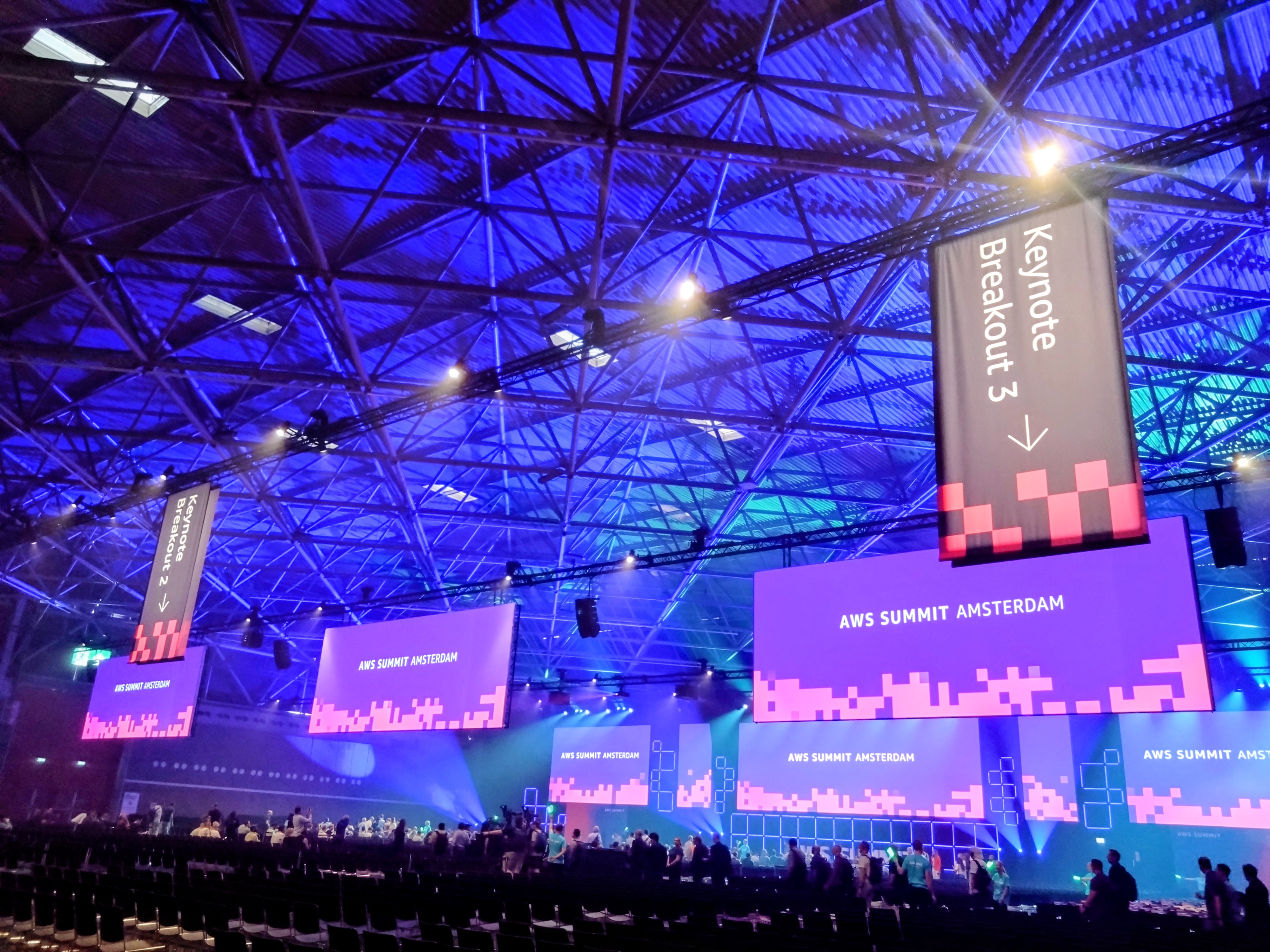 the photo of AWS event hall